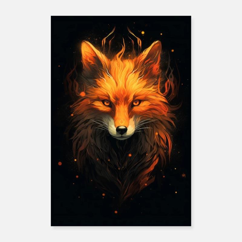 Roter Fuchs Poster 40x60 cm
