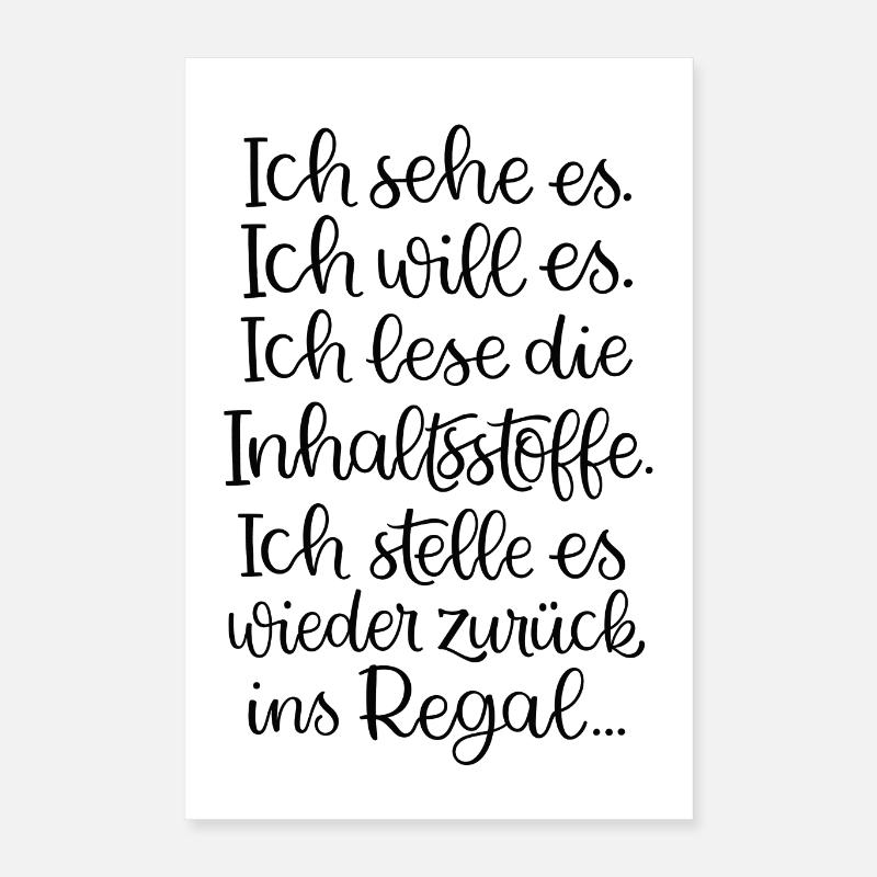 Inhaltsstoffe Nr. 2 Poster 40x60 cm