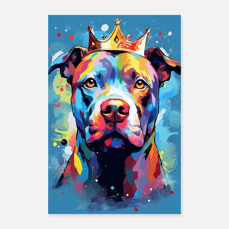 Pitbull Crown Poster 16" x 24" (40x60 cm)
