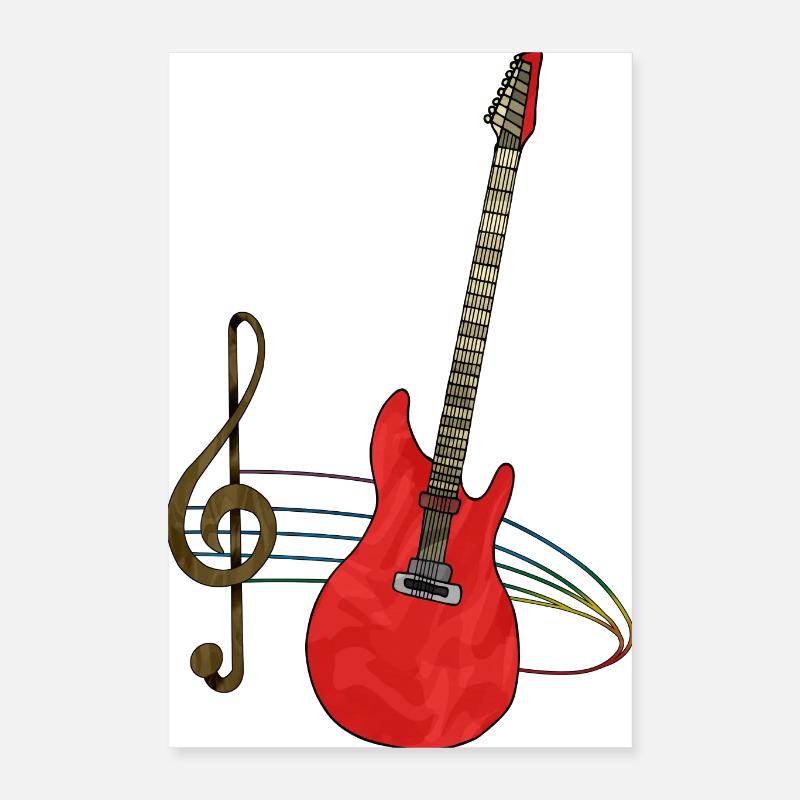 guitare Poster 40 x 60 cm