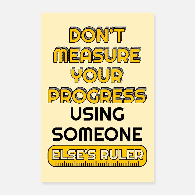 Slogan motivationnel en santé mentale Progrès Poster 40 x 60 cm