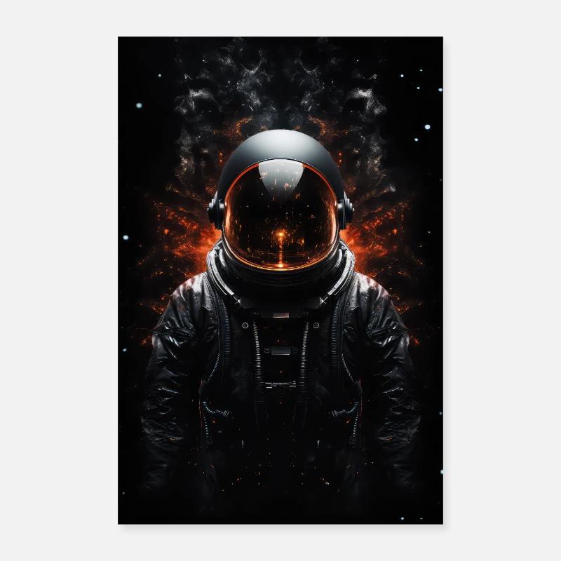 Espace astronaute Poster 40 x 60 cm