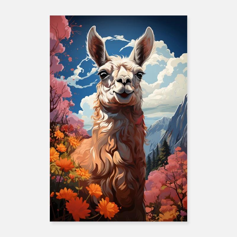 Anden-Faszination - Poster 40x60 cm - Weiß