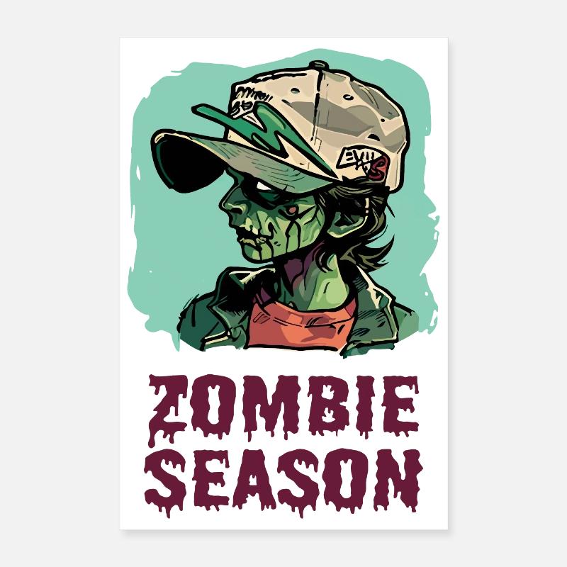 Saison des zombies Poster 40 x 60 cm