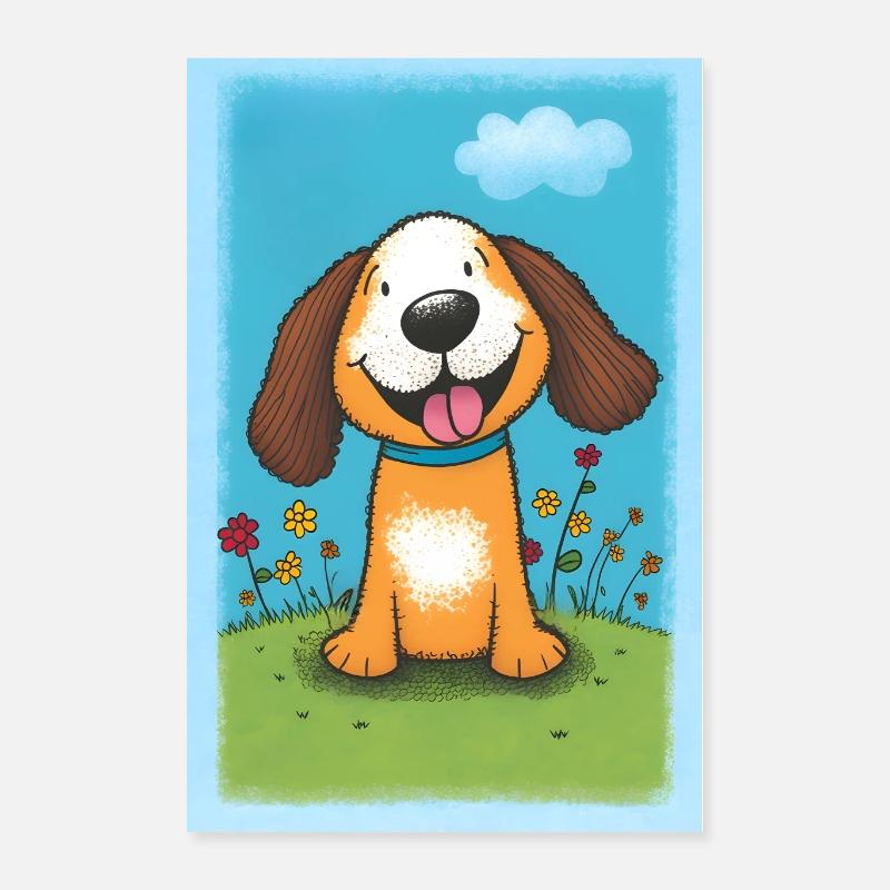 Magischer Hund Poster 40x60 cm