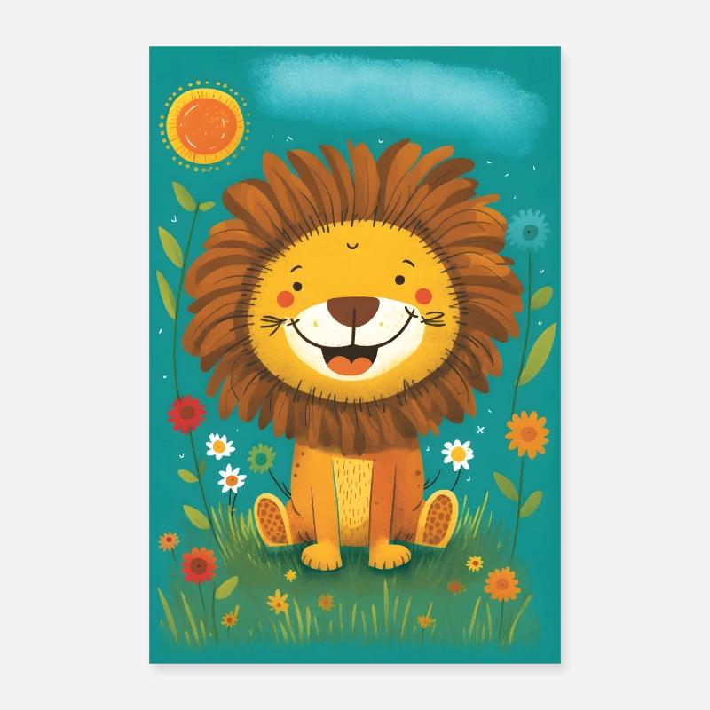 Magical Lion Poster 16" x 24" (40x60 cm)