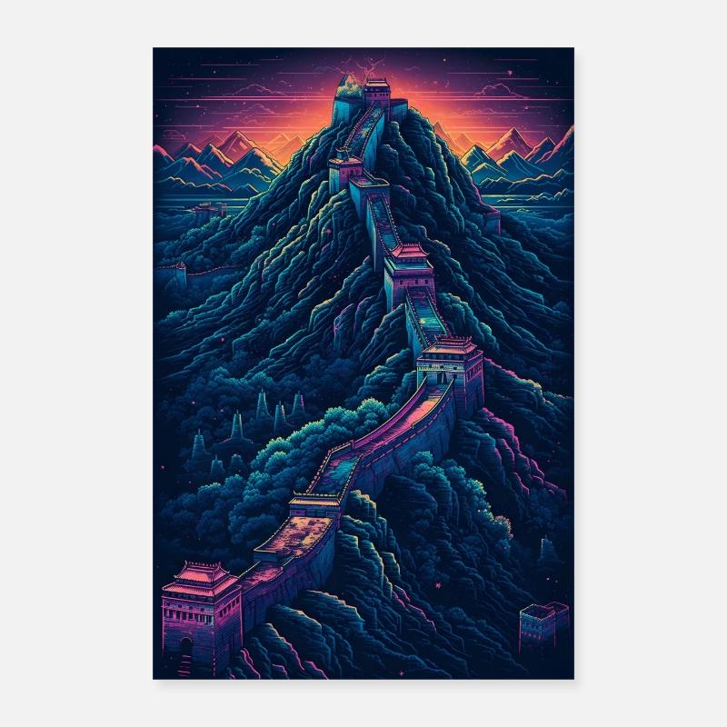 Grande Muraglia Cinese Poster 40x60 cm