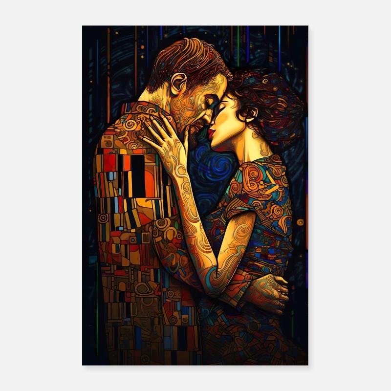 Der Kuss Poster 40x60 cm