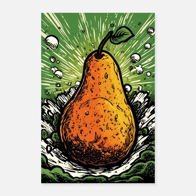 Perle - Poster 40x60 cm - Weiß