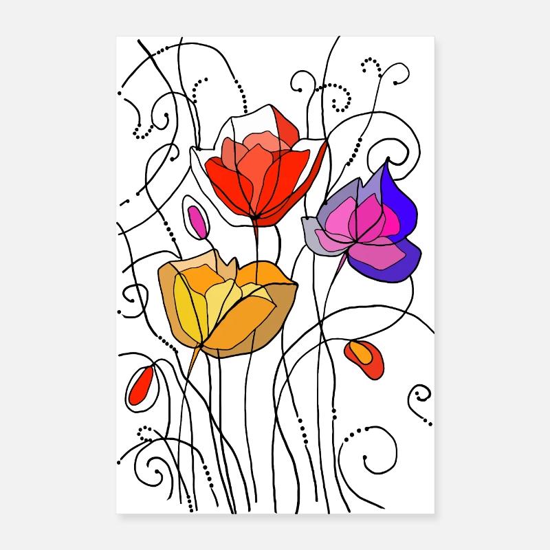 Flowers Poster 16" x 24" (40x60 cm)