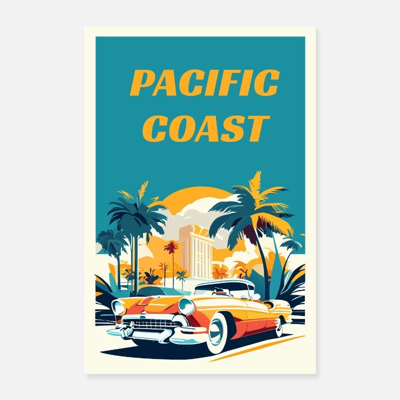 Pacific Coast Poster 16" x 24" (40x60 cm)