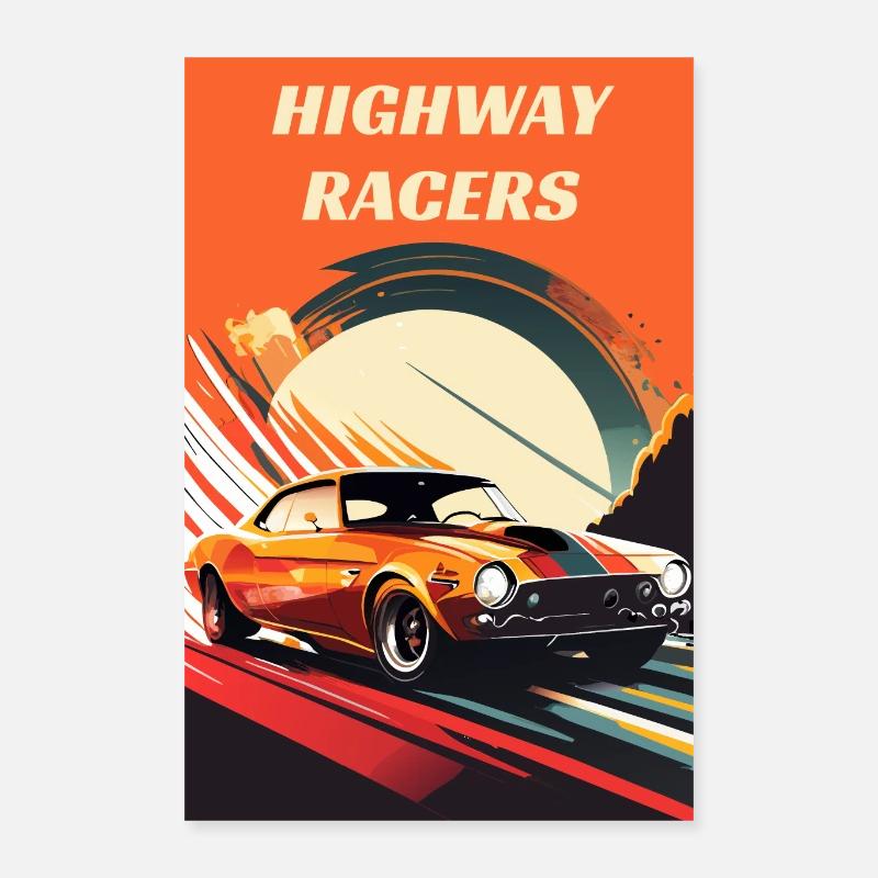Coureurs d’autoroute Poster 40 x 60 cm