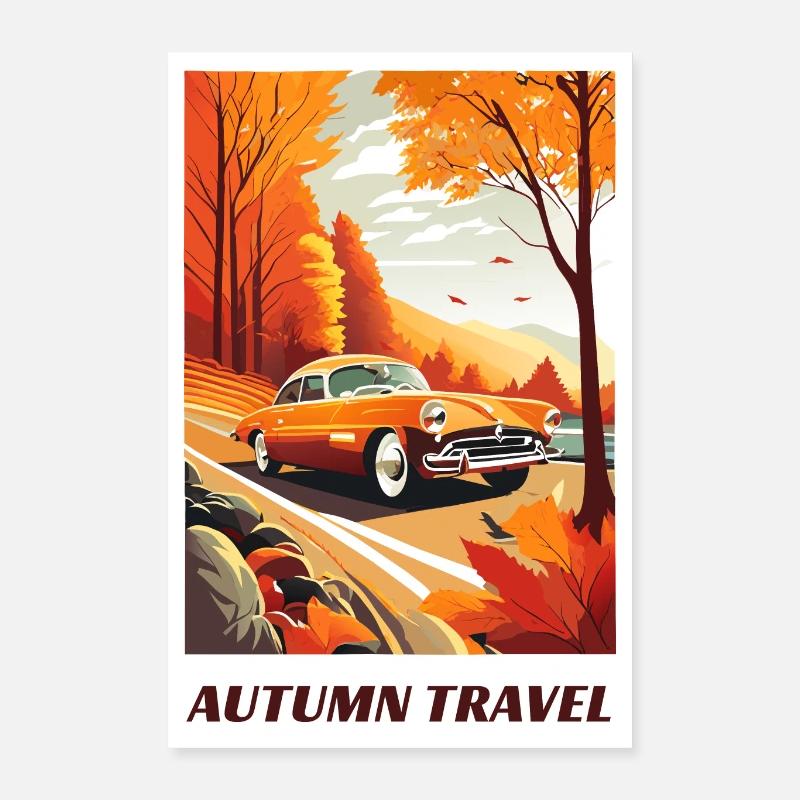 Autumn Travel Poster 16" x 24" (40x60 cm)