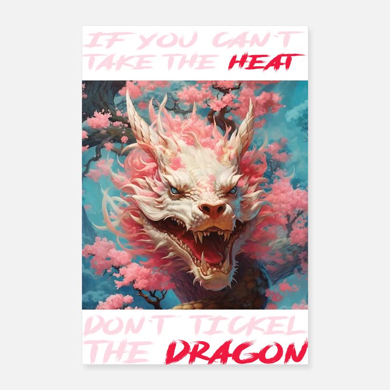 Motivation Drache Poster 40x60 cm
