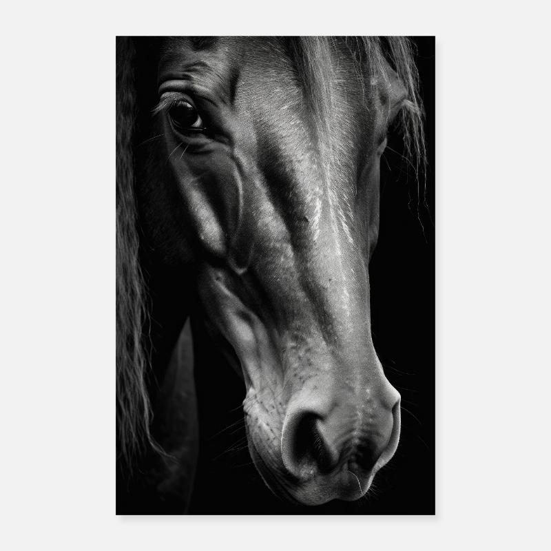 Équitation Équitation Équitation Équitation Saut d’obstacles Poster 40 x 60 cm