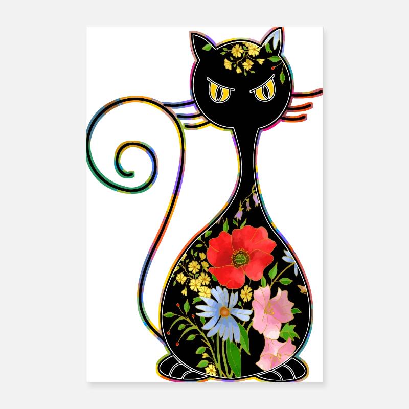 Chat Poster 40 x 60 cm