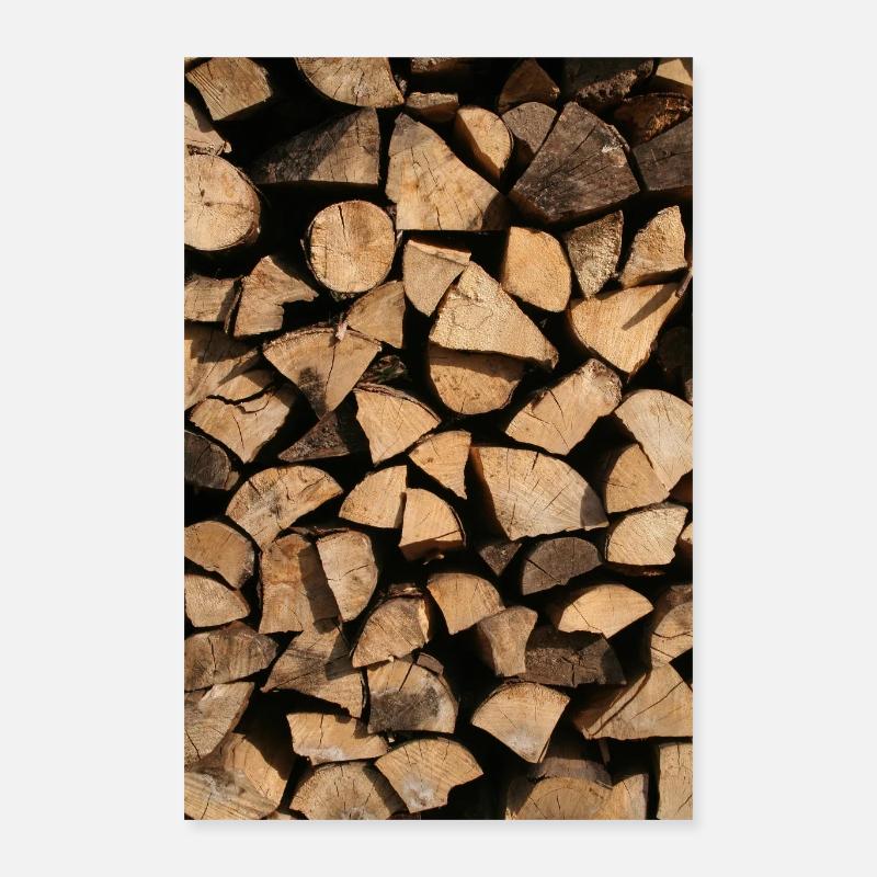 BOIS À BRÛLER Poster 40 x 60 cm