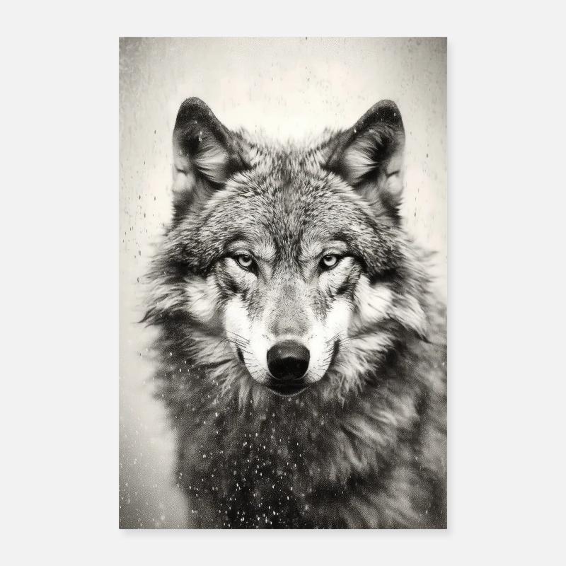 Wolf Wolves Animal Howling Animals Poster 16" x 24" (40x60 cm)