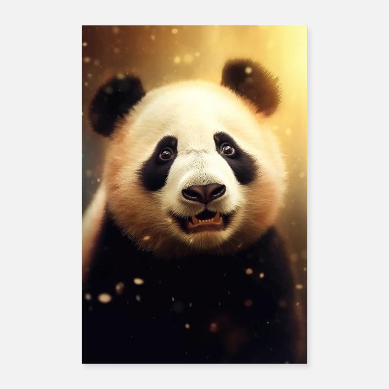Panda bear panda animal pandas pandas Poster 16" x 24" (40x60 cm)