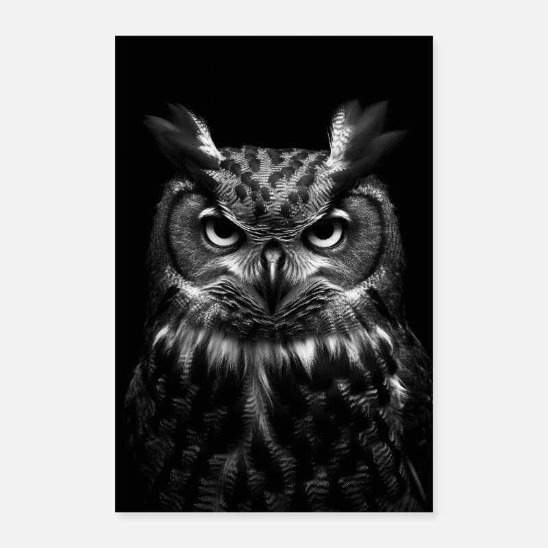 Eule Vogel Tier Eulen Animal Poster 40x60 cm
