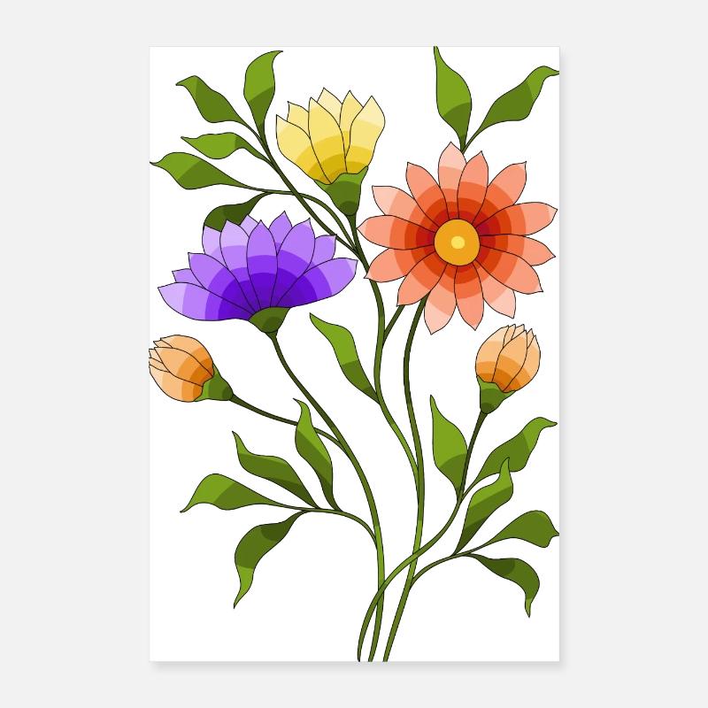 Blumen Poster 40x60 cm