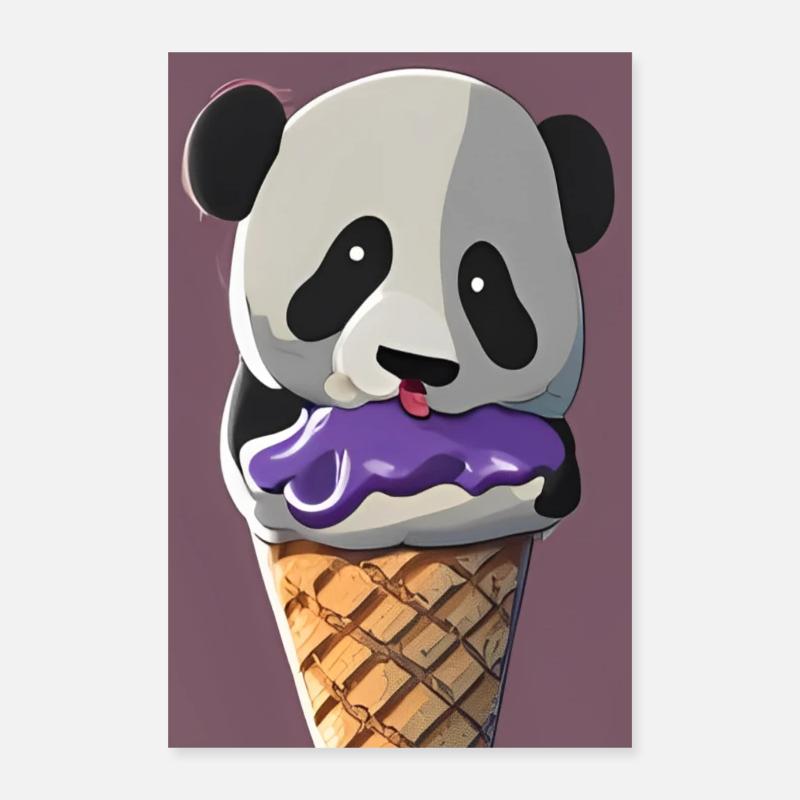 Eis Panda Poster 40x60 cm