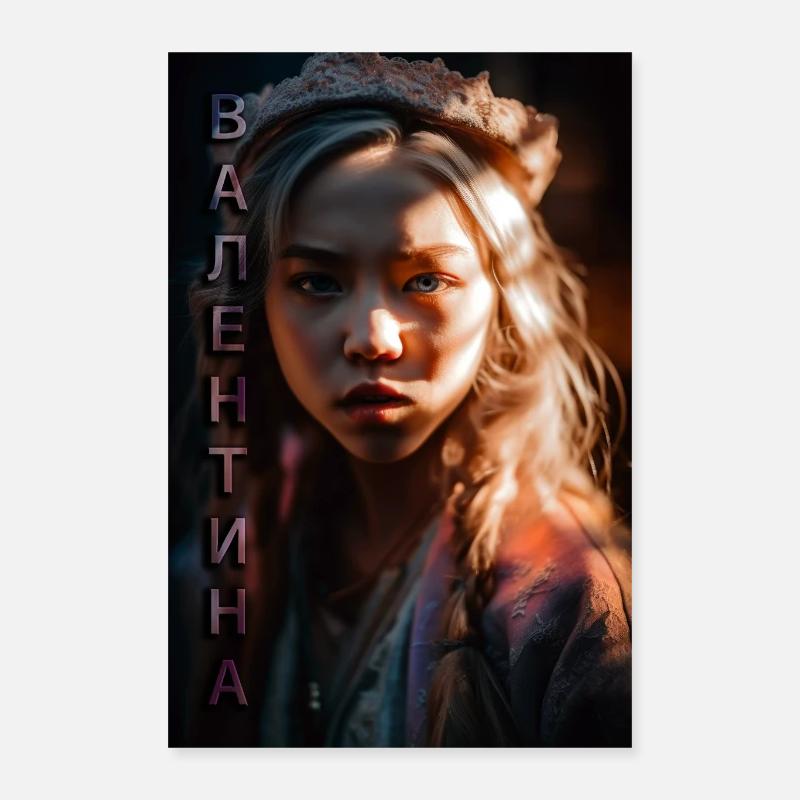 Valentyna typo Poster 16" x 24" (40x60 cm)