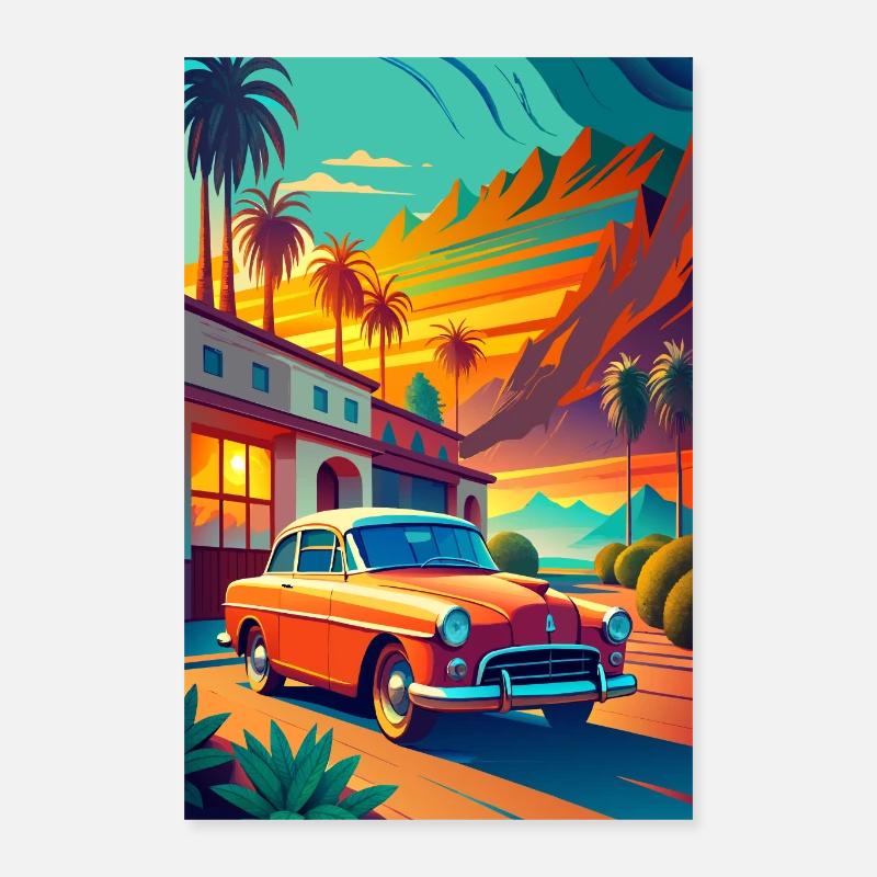Élégance intemporelle - Poster 40 x 60 cm - blanc