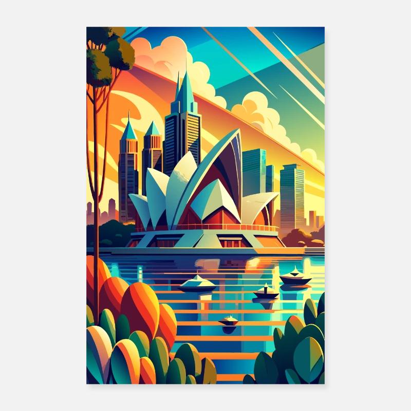 Sydney Australia Poster 16" x 24" (40x60 cm)
