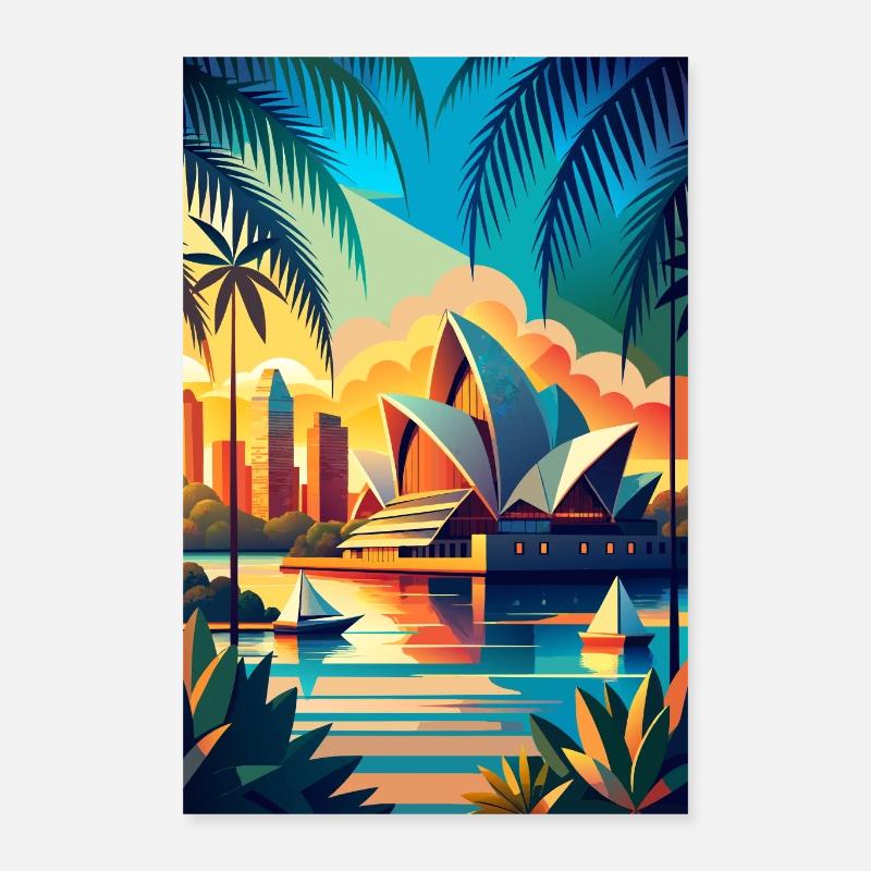 Sydney Australia Poster 16" x 24" (40x60 cm)