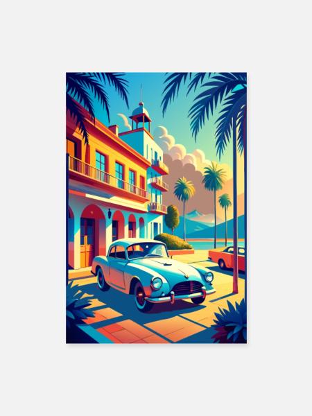 Saphir-Soiree - Poster 40x60 cm - Weiß