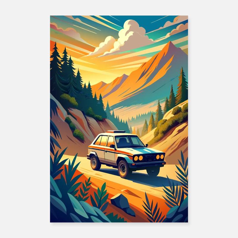 Odyssée tout-terrain Poster 40 x 60 cm