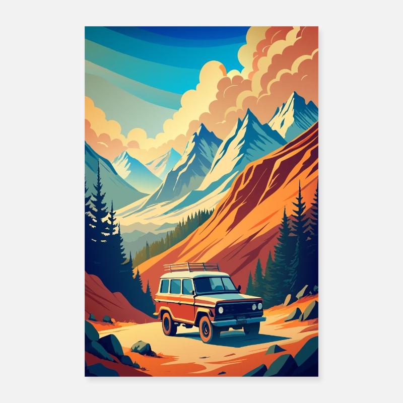 Wilderness Wheels Poster 16" x 24" (40x60 cm)