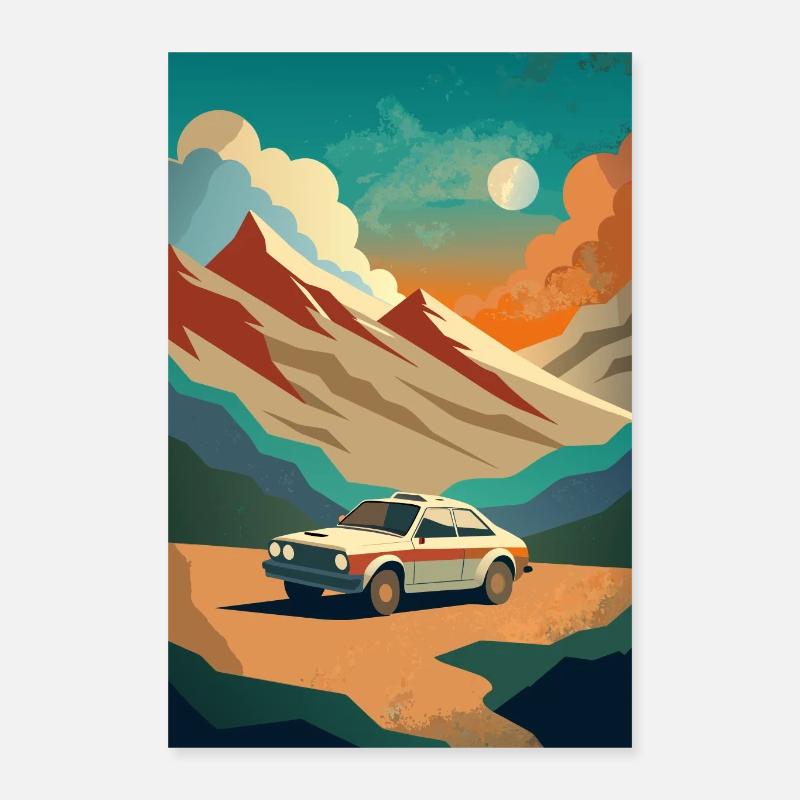 Raceway Radiance Poster 40x60 cm