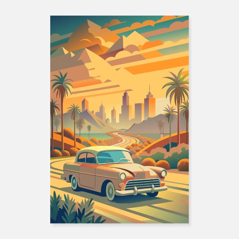 Aller dans le désert Poster 40 x 60 cm