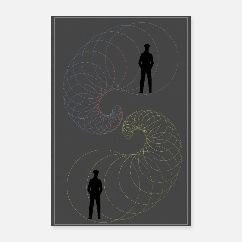 Bliźnięta - Plakat o wymiarach 40x60 cm - biały