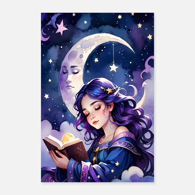Lesen und Einschlafen Poster 40x60 cm