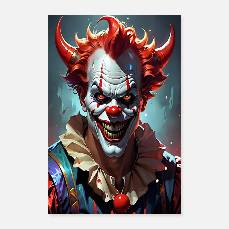 Devil Clown Poster 16" x 24" (40x60 cm)