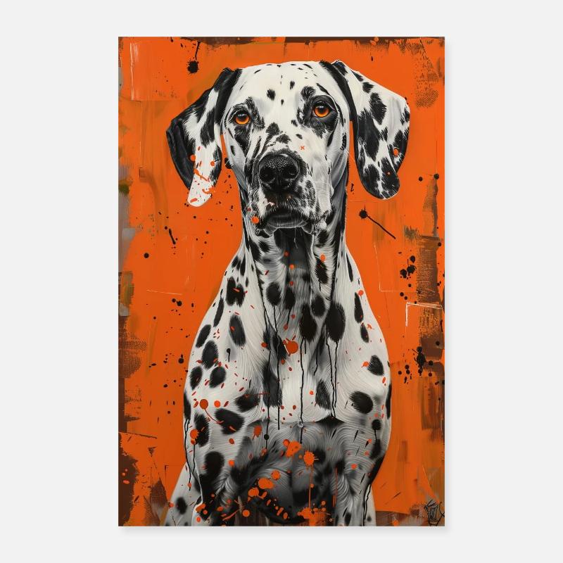 Dalmatian - Poster 16" x 24" (40x60 cm) - white