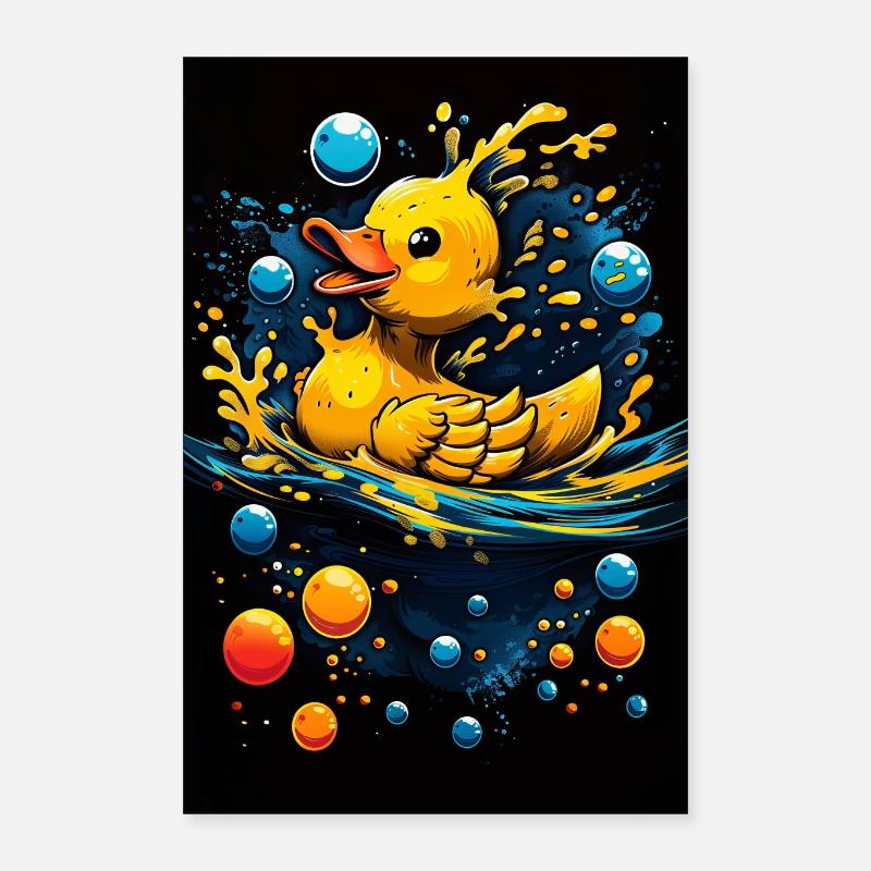 Badeente Poster 40x60 cm