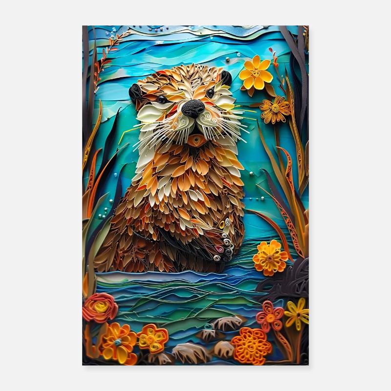 Otter Poster 40x60 cm