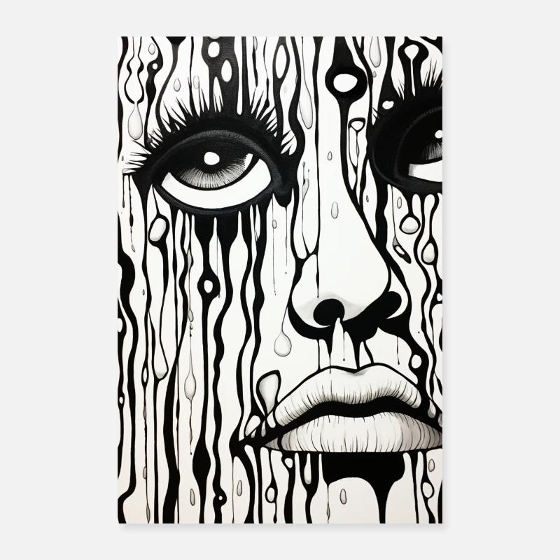 Gouttes de larmes Poster 40 x 60 cm