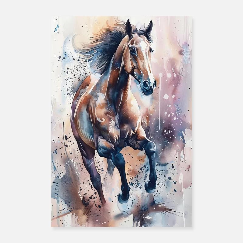 Pferd Poster 40x60 cm