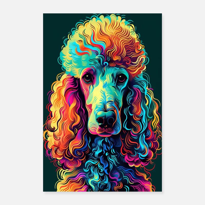 Pudel Poster 40x60 cm