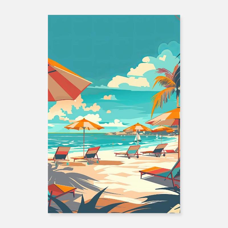 Strand Poster 40x60 cm