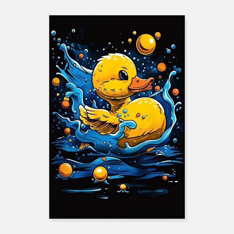 Badeente Poster 40x60 cm