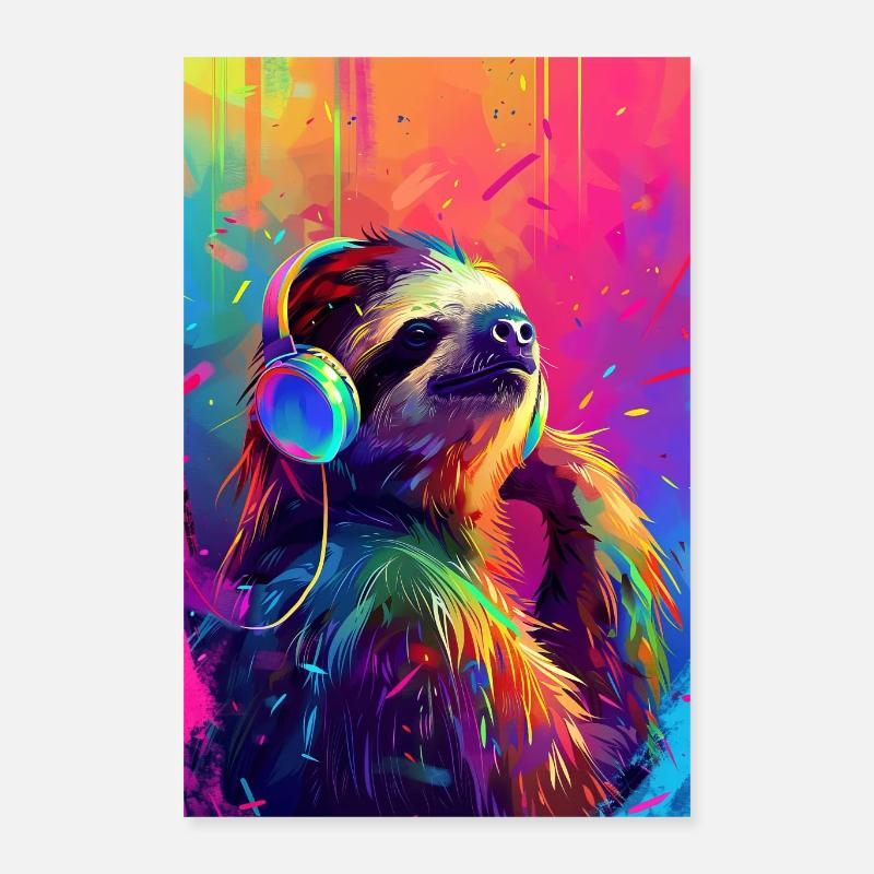 Faultier Poster 40x60 cm