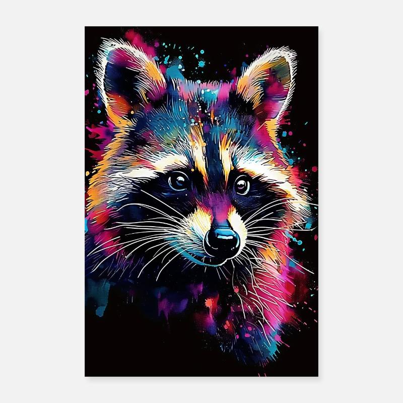 Waschbär Poster 40x60 cm