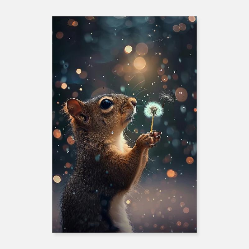 Eichhörnchen Poster 40x60 cm