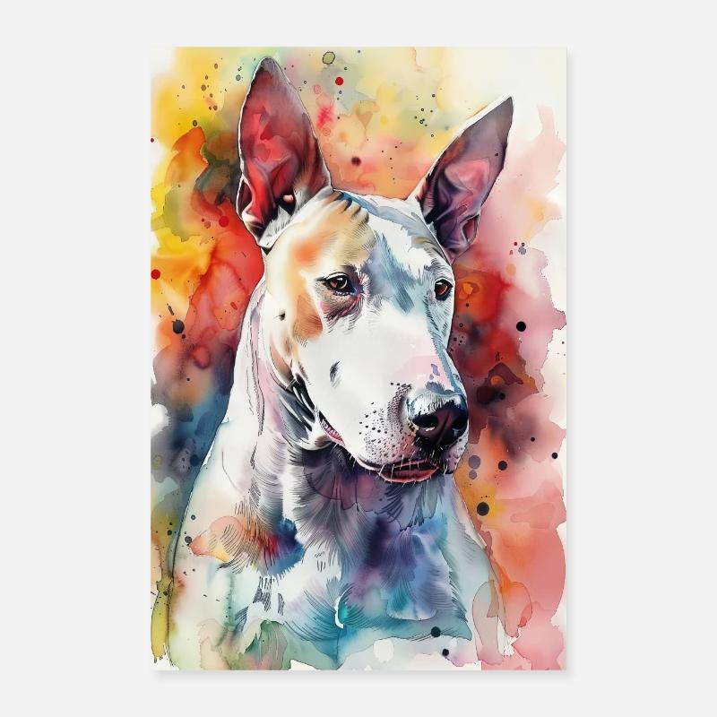 Bullterrier Poster 40x60 cm